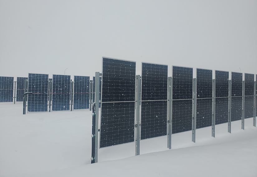 South Pole solar testing setup